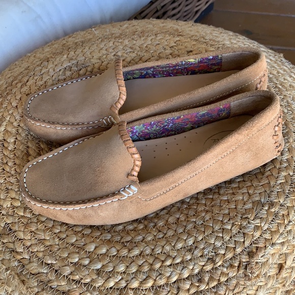Jack Rogers Taylor Suede Loafers Moccasins Flats - Picture 1 of 5